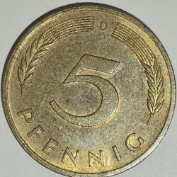ALMANYA 1984 D    5  PFENNIG