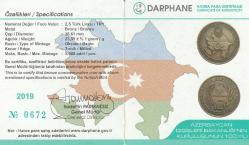 Azerbaycan Dışişleri Bakanlığının Kuruluşunun 100.Yılı Bronz Hatıra Para, Darphane