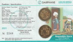 Masal Kahramanları Serisi Nasreddin Hoca No:7 Kazan Doğurdu Bronz Hatıra Para, Darphane
