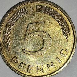 ALMANYA 1991 G    5  PFENNIG