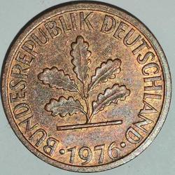ALMANYA 1976 F    1  PFENNIG