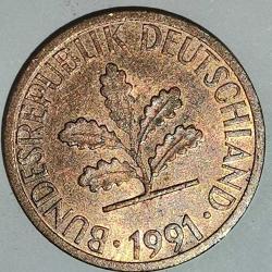 ALMANYA 1991 D   1  PFENNIG
