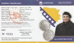 Aliya İzzetbegoviç Gümüş Hatıra Parası Darphane