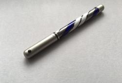 Lamy Lady Blue White and Grey Swirl Rosenthal Porcelain Dolma Kalem - M uç
