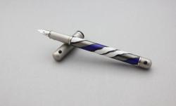 Lamy Lady Blue White and Grey Swirl Rosenthal Porcelain Dolma Kalem - M uç
