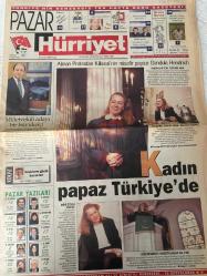 HÜRRİYET GAZETESİ DOĞUM GÜNÜ GAZETESİ- 31 OCAK 1999 -Hollywood’un tatlı kızı Meg Ryan-Mar Severlerin kutup evi-latif Demirci-Deniz Arman asıl Rehaıyı salak bulan salaktır-erotizm tabuu testi-Oğuz Aral-huysuz ihtiyar-ne gülüyorsunuz maymun mu oynuyor-iskender Atakan Zeynep Güven’in albümünde-manzara ticareti-alman Protestan Kilisesi’nin misafir papazi gundula hendrich-Mehmet Ali İrtemçelik-Mesut Yılmaz-kadın papaz Türkiye’de-Rana hanım seyahatte-davul ruhu ve Türkiye-doğru ve Yalanlar-Anadolu rakım kalıntılara-Kültür ve bilim Yaseminban-o benim eski kocam değil Ayşe Arman-Çevre koruma yarışması-bir tütün vukuatı-iç giyim içeride başlayıp bitmiyor dışdaki gizli destekçisi de aynı zamanda sürat duskunu veliah-gümüş ekran Osman Giritli-mesajınız aşk olsun-burada dergisi-kanal D miss turkey 1999-uçakların güçlü bacakları-Uğur Cebeci-sağlıklı yaşam fuarı Ankara’da-Tekin Aral-egzoz sesini kitlendim-Zeynep Güven-Ali Furgaç-Faruk Süren-İskender Atakan-Sedat zincirkıran-Doğan Uluç-hadi Uluengin-