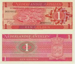 HOLLANDA ANTİLLERİ 1 GULDEN 1970 UÇAK TEMALI. ÇİL KONDİSYON.