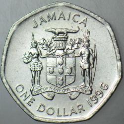 JAMAİKA 1 DOLAR 1996.