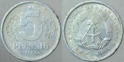 DOĞU ALMANYA 5 PFENNİG 1983 A HARFİ= BERLİN DARBI - DDR.