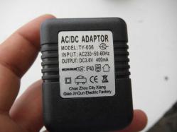 TY-036  DC 3.6V 400MA   ADAPTÖR SORUNSUZ ADAPTÖR (DEMİR RAF 29