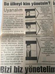 SABAH GAZETESİ DOĞUM GÜNÜ GAZETESİ- 27 MART 1993-Tansu Çiller-Mesut Yılmaz-Bill clinton-cavit Çağlar-Beyza Taner-Güneş Taner-işte bize dayatılan adaylar bedrettin Dalan-Zülfü Livaneli-çözüm bizim elimizde-Sedat Çolak-Ergun Göknel-Ziya kurtaran-Özkal Oral-Fikret Ünlü-çözüm bizim elimizde-sayfa sayısı dört