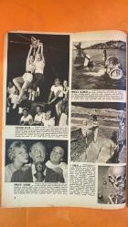 HAYAT HAFTALIK HABER MECMUA, DERGİSİ - SAYI: 42 26 TEMMUZ 1957 SIRA NO: 130 BELINDA LEE - MISHI AUER - LUDMILLA TEHERINA - LINE RENAUD - ŞEVKET RADO - HİKMET FERİDUN ES - İBRAHİM ÇAMLI - SEMİRAL BİLBAŞAR - FİKRET ARIT - AYHAN ERER 23 TEMMUZ 1911 BÜYÜK İSTANBUL YANGINI - DÜNYA GENÇLİĞİ NEREYE GİDİYOR - ACAYİP MAYOLAR - BUZLU LİMONATA - KÜÇÜK CAMİ MİNARESİ - 14 TEMMUZ PARİS KUTLAMALARI - BEKLEYEN YAŞLI HAYVAN - DOĞRU ADAMIN SIKINTISI - HAVADAKİ KIZLAR - KURBAĞA ADAMLAR - SİNEMA KOMEDYENLERİ MÜKAFATI - COURTELINE BÜSTÜ - ÇEKOSLOVAKYA ARKEOLOJİ KAZISI - 9. ASIR KADIN KAFATASI - SAINT GERMAIN DE PRÉS GENÇLİĞİ - İKİNCİ DÜNYA SAVAŞI SONRASI GENÇLİK BUNALIMI - RUDOLPH VALENTINO ETKİSİ - GOETHE WERTHER İNTİHARLARI - AMERİKA VE PARİS GENÇLİK GRUPLAŞMALARI - TİFDRUK MATBAACILIK SANAYİİ AŞ - DOĞAN KARDEŞ YAYINLARI ANONİM ŞİRKETİ  -  EKSİKSİZ TAM TAKIM 48 SAYFA