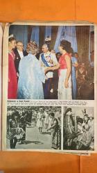 HAYAT HAFTALIK HABER MECMUA, DERGİSİ - ORTA SAYFA POSTER: BALKONDA AKSAM KEYFI BIRKIR GEZINTI YARISAN YELKENLILER - SAYI: 27 29 HAZİRAN 1967 SIRA NO: 560 TÜRKAN ŞORAY – FARAH PEHLEVİ – SÜLEYMAN DEMİREL – NAZMİYE DEMİREL – FARUK SÜKAN – CEVDET SUNAY – NEVİN AFRUZ – CENGİZ YARBAĞ – TAMER GÜVENÇ – KOCA YUSUF – KEL ALİÇO – YÖRÜK ALİ – ADALI HALİL – ŞEHZADE SÜLEYMAN PAŞA BOĞAZİÇİ’NİN KÖŞKLERİ – KIRKPINAR’IN 606. YILI – ORDULU MUSTAFA BAŞPEHLİVAN – KIRKPINAR EFSANESİ VE 40 ŞEHİT – KIRMIZI DİPLİ MUM GELENEĞİ – KIRKPINAR AĞASI VE ZİYAFETLER – TÜRK GÜCÜNÜN SEMBOLÜ GÜREŞ – TOPKAPI SARAYI’NDA FARAH PEHLEVİ – DOLMABAHÇE SARAYI BALOSU – FARAH PEHLEVİ VE NAZMİYE DEMİREL BULUŞMASI – FARUK SÜKAN’IN CENTİLMENLİĞİ – MÜCEVHER MERAKI – SULTANAHMET CAMİİ ZİYARETİ – OLĞUNLAŞMA DEFİLESİ – NEVİN AFRUZ’UN KONSERİ – MİLLİ KIYAFETLİ ÖĞRENCİLERİN KARŞILAMASI  -  EKSİKSİZ TAM TAKIM 48 SAYFA