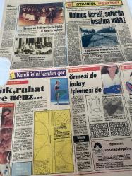 HÜRRİYET İSTANBUL GAZETESİ DOĞUM GÜNÜ GAZETESİ- 7 MAYIS 1977-SERİ İLANLAR-Tallin Kansu-Necati Demirelli-Nilgün Aksüt-Elveda Davinia-Bugün son-Tom Pearson Davinia’ya evlenme teklifi ediyor ama genç kadın bu teklifi kabul edecek mi-Haftaya bakış-Kitaplar ve Düşünceler-Türk çocuk edebiyatı nasıldır nasıl olmalıdır-Bugün son-Sevdik kızdık acıdık ve ayrılıyoruz-Elveda Davinia-Çocuklar televizyon programlarını eleştiriyor-Gök Kuşağı-Yalan Dünya-Değişen Nesil-Kağıthane Deresi’ni ıslah çalışmaları yakında bitiyor-Dolmuş ücreti şoförün insafına kaldı-Şık rahat ve ucuz-Örmesi de kolay işlemesi de-Her yerde kullanılır-Uluslararası Yeditepe Çocuk Şenliği 12 Mayıs’ta başlıyor-Oruçgazi Ortaokulu’nun elişi ve resim sergisi ilgi gördü
