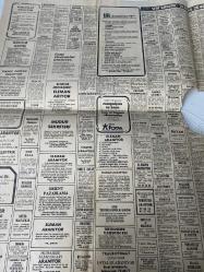 HÜRRİYET İSTANBUL GAZETESİ DOĞUM GÜNÜ GAZETESİ- 7 MAYIS 1977-SERİ İLANLAR-Tallin Kansu-Necati Demirelli-Nilgün Aksüt-Elveda Davinia-Bugün son-Tom Pearson Davinia’ya evlenme teklifi ediyor ama genç kadın bu teklifi kabul edecek mi-Haftaya bakış-Kitaplar ve Düşünceler-Türk çocuk edebiyatı nasıldır nasıl olmalıdır-Bugün son-Sevdik kızdık acıdık ve ayrılıyoruz-Elveda Davinia-Çocuklar televizyon programlarını eleştiriyor-Gök Kuşağı-Yalan Dünya-Değişen Nesil-Kağıthane Deresi’ni ıslah çalışmaları yakında bitiyor-Dolmuş ücreti şoförün insafına kaldı-Şık rahat ve ucuz-Örmesi de kolay işlemesi de-Her yerde kullanılır-Uluslararası Yeditepe Çocuk Şenliği 12 Mayıs’ta başlıyor-Oruçgazi Ortaokulu’nun elişi ve resim sergisi ilgi gördü