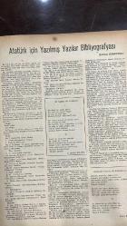 VARLIK SANAT VE FİKİR DERGİSİ - SAYI : 489 - 1 KASIM 1958 - ATATÜRK - FALİH RIFKI ATAY - YAKUP KADRİ KARAOSMANOĞLU - YAŞAR NABİ - BEHÇET NECATİGİL - HASAN ŞİMŞEK - ORHAN HANÇERLİOĞLU - ÖZKER YAŞIN - TALİP APAYDIN - OĞUZ KAZIM ATOK - SAMİ N. ÖZERDİM - ATAÇ - MUAZZEZ MENEMENCİOĞLU - ŞAHİNKAYA DİL - TEOMAN KARAHUN - HALİM YAĞCIOĞLU - CEYHUN ATUF KANSU - İHSAN AKAY - ŞEMSETTİN ÜNLÜ - ABDULLAH RIZA ERGÜVEN - BEHİÇ ENVER KORYAK - ERGİN SANDER - CEMİL YENER - MUZAFFER HACIHASANOĞLU - ETEM YAZGAN - M. ALPTEKİN - M. CELAL ERTUĞAY - YÜCEL YAZGAN - SITKI SALİH GÖR - S. KANDEMİR BAŞAR - HAYRETTİN UYSAL - M. SAMİ AŞAR - ÖZDOĞAN AKTAR - İBRAHİM ZEKİ BURDURLU - RIZA BULUT - A. İHSAN BEYHAN - MEHMET KARABULUT - NERİMAN DURANOĞLU - A. RIDVAN BÜLBÜL - ERGUN EVREN - FAİK BAYSAL - TAHSİN KAVAK - ZAHİR GÜVENLİ - H. ZEKÂİ YİĞİTER - MUZAFFER UYGUNER - OSMAN FUAT ÖZKILIÇ - ZİYYAT SELİMOĞLU - YAŞAR GÜNGÖR - ROGER CAILLOIS - BAHATTİN AKAY - PANAIT ISTRATI - JOHN STEINBECK - ORHAN KEMAL - MAHMUT MAKAL  -24 SAYFA