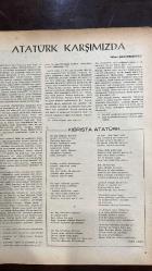 VARLIK SANAT VE FİKİR DERGİSİ - SAYI : 489 - 1 KASIM 1958 - ATATÜRK - FALİH RIFKI ATAY - YAKUP KADRİ KARAOSMANOĞLU - YAŞAR NABİ - BEHÇET NECATİGİL - HASAN ŞİMŞEK - ORHAN HANÇERLİOĞLU - ÖZKER YAŞIN - TALİP APAYDIN - OĞUZ KAZIM ATOK - SAMİ N. ÖZERDİM - ATAÇ - MUAZZEZ MENEMENCİOĞLU - ŞAHİNKAYA DİL - TEOMAN KARAHUN - HALİM YAĞCIOĞLU - CEYHUN ATUF KANSU - İHSAN AKAY - ŞEMSETTİN ÜNLÜ - ABDULLAH RIZA ERGÜVEN - BEHİÇ ENVER KORYAK - ERGİN SANDER - CEMİL YENER - MUZAFFER HACIHASANOĞLU - ETEM YAZGAN - M. ALPTEKİN - M. CELAL ERTUĞAY - YÜCEL YAZGAN - SITKI SALİH GÖR - S. KANDEMİR BAŞAR - HAYRETTİN UYSAL - M. SAMİ AŞAR - ÖZDOĞAN AKTAR - İBRAHİM ZEKİ BURDURLU - RIZA BULUT - A. İHSAN BEYHAN - MEHMET KARABULUT - NERİMAN DURANOĞLU - A. RIDVAN BÜLBÜL - ERGUN EVREN - FAİK BAYSAL - TAHSİN KAVAK - ZAHİR GÜVENLİ - H. ZEKÂİ YİĞİTER - MUZAFFER UYGUNER - OSMAN FUAT ÖZKILIÇ - ZİYYAT SELİMOĞLU - YAŞAR GÜNGÖR - ROGER CAILLOIS - BAHATTİN AKAY - PANAIT ISTRATI - JOHN STEINBECK - ORHAN KEMAL - MAHMUT MAKAL  -24 SAYFA