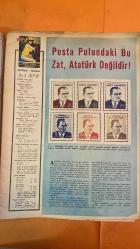 HAYAT HAFTALIK HABER MECMUA, DERGİSİ - ORTA SAYFA POSTER: Galatasaray Futbol Takımın kadrosu: Ayaktakiler (soldan): Ayhan Elmastasoğlu. Uğur Köken (kap. tan). Olcay Başarır, Nihat Akbay. Tuncay Temeller, Yasin Ozdenak, Suphi Soylu, Metin Kurt, Gökmen Ordenak. Oturanlar (soldan): Masör Rza. Savas Yarbay, Cengiz Erkazan, Bülent Önder, Teknik Direktör Coskun Ozarı, Ergun Acuner. Aydın Günes, Mehmet Oğuz ve Ahmet Akkus. FOTOGRAF: ATILAY GOLEN - SAYI: 26 24 HAZİRAN 1971 SIRA NO: 768 ASUMAN TUĞBERK – ŞEVKET RADO – HİKMET FERİDUN ES – ÇETİN EMEC – ELIZABETH II – RICHARD NIXON – PAT NIXON – PODGORNI – BAUDOUIN – FREDERIK – SARAGAT – GNAGI – HIROHITO – SABAH EL SALAM – GUSTAV ADOLF – GEORGES ZOITAKIS – JULIANA – COCO CHANEL – OSCAR WILDE – G. LE BON – MARQUISE DE CHATELET – MALLARMÉ – NIETZSCHE – BOVEE – LEGRAND – MARIE – FİLİZ AKIN – FİKRET HAKAN – SUNA SELEN – SADRİ ALIŞIK GALATASARAY ŞAMPİYONLUK ALBÜMÜ – ASUMAN TUĞBERK FOTOĞRAFI – POSTA PULUNDAKİ KİŞİ ATATÜRK   -  EKSİKSİZ TAM TAKIM 48 SAYFA