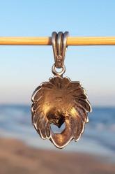 Gümüş 925 ayar kolye ucu Aslan başı