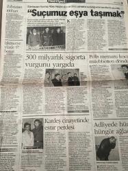 HÜRRİYET İSTANBUL GAZETESİ DOĞUM GÜNÜ HEDİYESİ -4 ŞUBAT 1999-Ebru Gündeş-Gülben Ergen-Ursula Andress-Elsa Martinelli-Gina Lollobrigida-Claudia Cardinale-Melis Cırpanlı-Banu Tuna-Alep Ulusay-Süheyl Batum-Engin Eker-Ayşen Gür-Mesude Erşan-Kemal Diyarbekir-Olga Unaydı-Ruhan Taş-Özden Atik-Mustafa Küçük-Ateş Çelik-Albay Murat Hatip-Hakim Yılmaz-Hasan Yılmaz-Hakan Yılmaz-Tülay Savkay-Ayşen Gür-Onur Savcı-Süleyman Yüce-Süleyman Demirel  Kuryeler korkutuyor-Yaşlı hastalara gündüz bakımevi-Yılda iki trilyon-Ortadoğu yerel yönetim merkezi-Pera Palas bakım istiyor-Belediye reklam zengini-Kardeş cinayetinde esrar perdesi-Adliyede hüngür hüngür ağladı-300 milyarlık sigorta vurgunu yargıda-Suçumuz eşya taşımak-Bizans’a rengini veren mor-Pera Palas’a makyaj lazım-Ebru’nun dudak uçuklatan fiyatı-Gülben ekrana yerleşti-Bu yıldızlar şarap gibi-Bunama kader değil-Köşe yazıları-Gürtuna’nın vaatleri-MTV’den açıklama-Eroğlu ayrıldı-Okul müdürlerine ders-Poliste dün-Onuru kırıldı adliyede ağladı-Şehirde bug