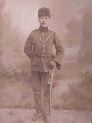 Subay Fotoğrafı. Yarbay Zeki Gürler Fotoğrafı.  Çanakkale Savaşı Subay Fotoğrafı. Foto Resna İstanbul.