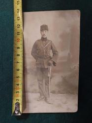 Subay Fotoğrafı. Yarbay Zeki Gürler Fotoğrafı.  Çanakkale Savaşı Subay Fotoğrafı. Foto Resna İstanbul.