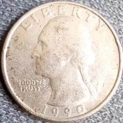 AMERİKA ¼ Dolar, 1990 ÇÇT 