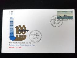 1986 Türk Denizaltıcılığının 100. Yılı İlk Gün Zarfı FDC