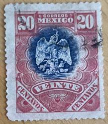 1899.KARTAL KLASİK.MEKSİKA TEK PUL.DAMGALI