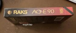 raks vhs kaset (boş vhs kaset) aq plus e-90 raks vhs kaset (ambalajı açılmamış)