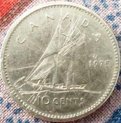 KANADA 10 Cent, 1975 ÇT 