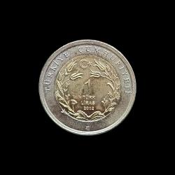 2012 Hayvanlar Serisi 1 lira Anadolu Parsı KM#1284 ÇİL/MS-65