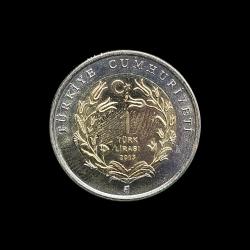 2013 Hayvanlar Serisi 1 lira Telli Turna UC#101 ÇİL/MS-66