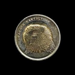 2014 Hayvanlar Serisi 1 lira Anadolu Kartalı UC#105 ÇİL/MS-64