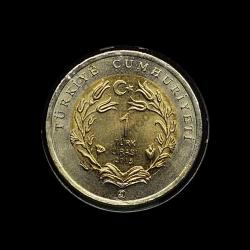 2015 Hayvanlar Serisi 1 lira Ankara Kedisi UC#106 ÇİL/MS-66