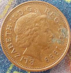 BİRLEŞİK KRALLIK 1 Penny, 1999 ÇÇT (II. Elizabeth)