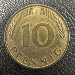 Almanya 10 Pfennig 1984 D