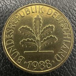 Almanya 10 Pfennig 1988 F