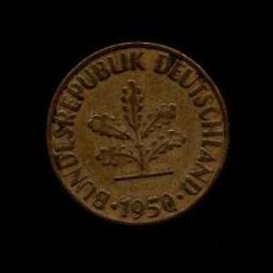 ALMANYA (1950) 10 Pfennig (F)