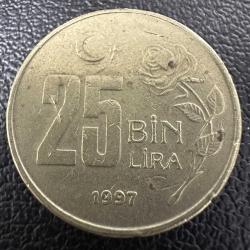 Türkiye 25 Bin Lira 1997. (25.000)