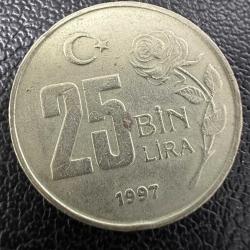 Türkiye 25 Bin Lira 1997. (25.000)