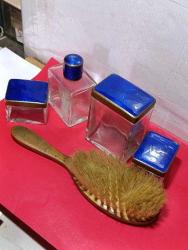 P91-----BEŞ PARÇADAN OLUŞAN MİNELİ ANTİKA ŞİFONYER SETİ--MİNESİNDE MİNİ ATMALARI VAR