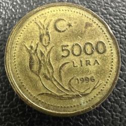 Türkiye 5.000 Lira 1996. (5000)