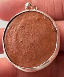 Vintage Terrecota Cameo Gümüş Kolye Ucu