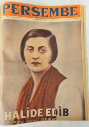 PERŞEMBE Perşembe Günleri Çıkar / Her Şeyden Bahseder Siyasi Resimli Haftalık Gazete, 4 Nisan - 7 Sonteşrin 1935, Sayı: 1 - 32 [32 ADET]