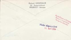 İLK UÇUŞ - 1958 BRÜKSEL-FRANKFURT İLK UÇUŞ HATIRASI FDC