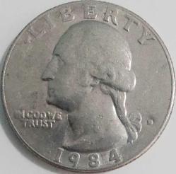 AMERİKA ¼ Dolar, 1984 ÇÇT+ 