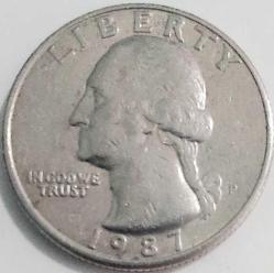 AMERİKA ¼ Dolar, 1987 ÇÇT+ 