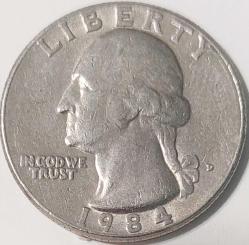AMERİKA ¼ Dolar, 1984 ÇÇT+ 