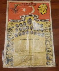 EŞİNİ BULAMAZSINIZ. 27 MAYIS DARBE AFİŞİ. ÖLMEZLER. BÜYÜK BOY. ORİJİNAL.
